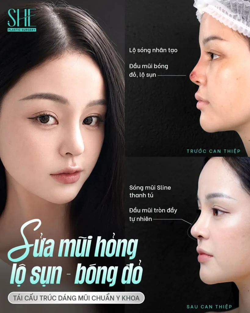 Chỉnh sửa dáng mũi phù hợp với gương mặt